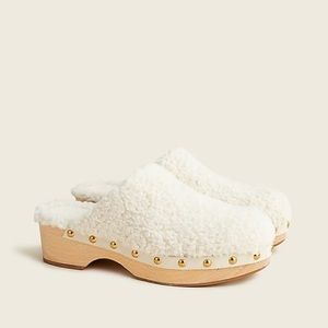 J. Crew Sherpa Clog Size 9 1/2